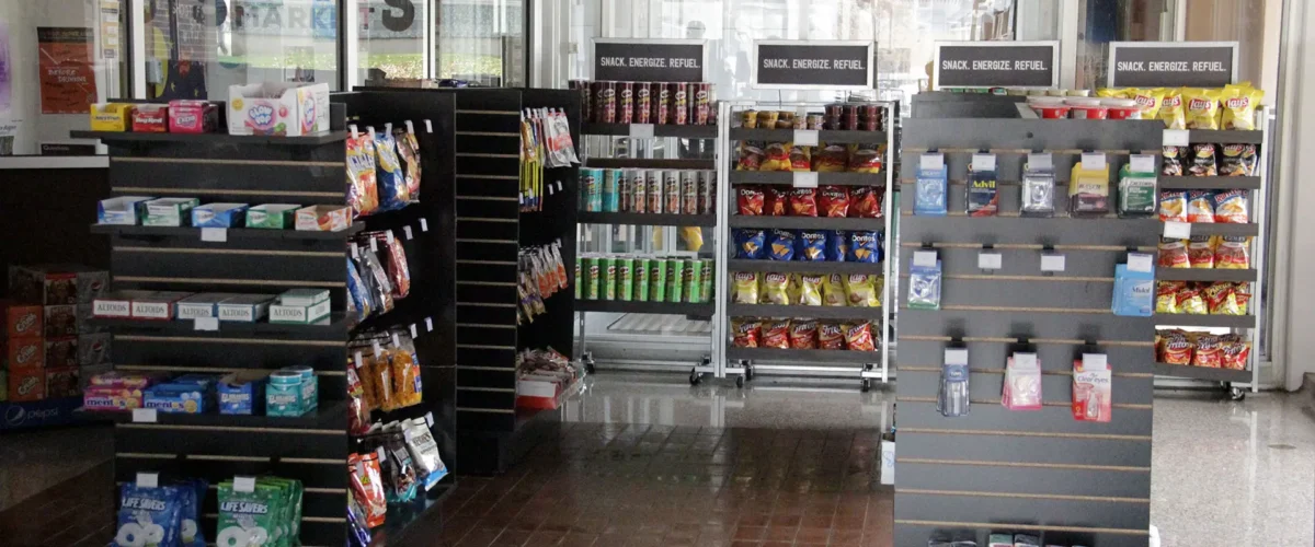 Interior overview of Scotty's Market