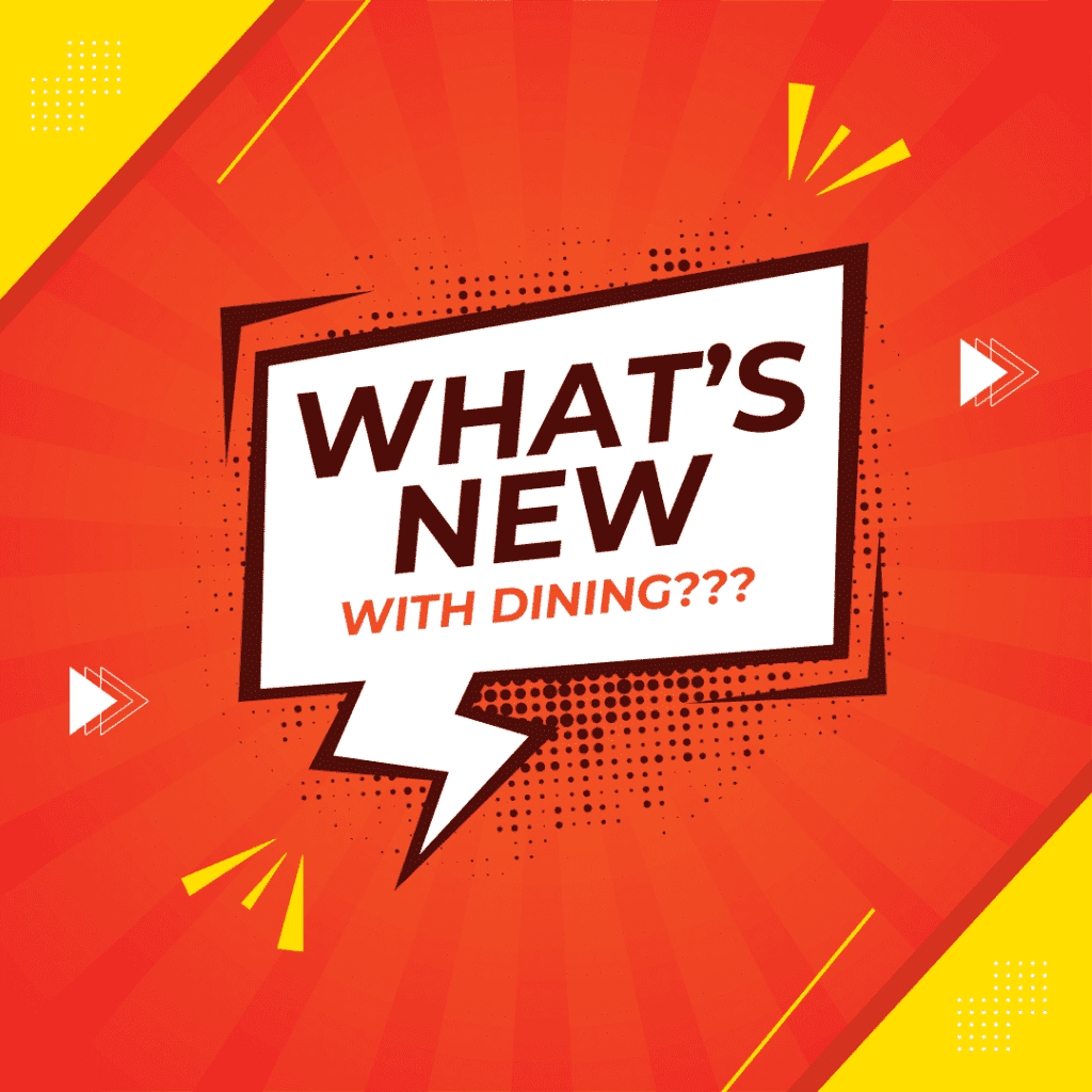 What's new with dining? banner