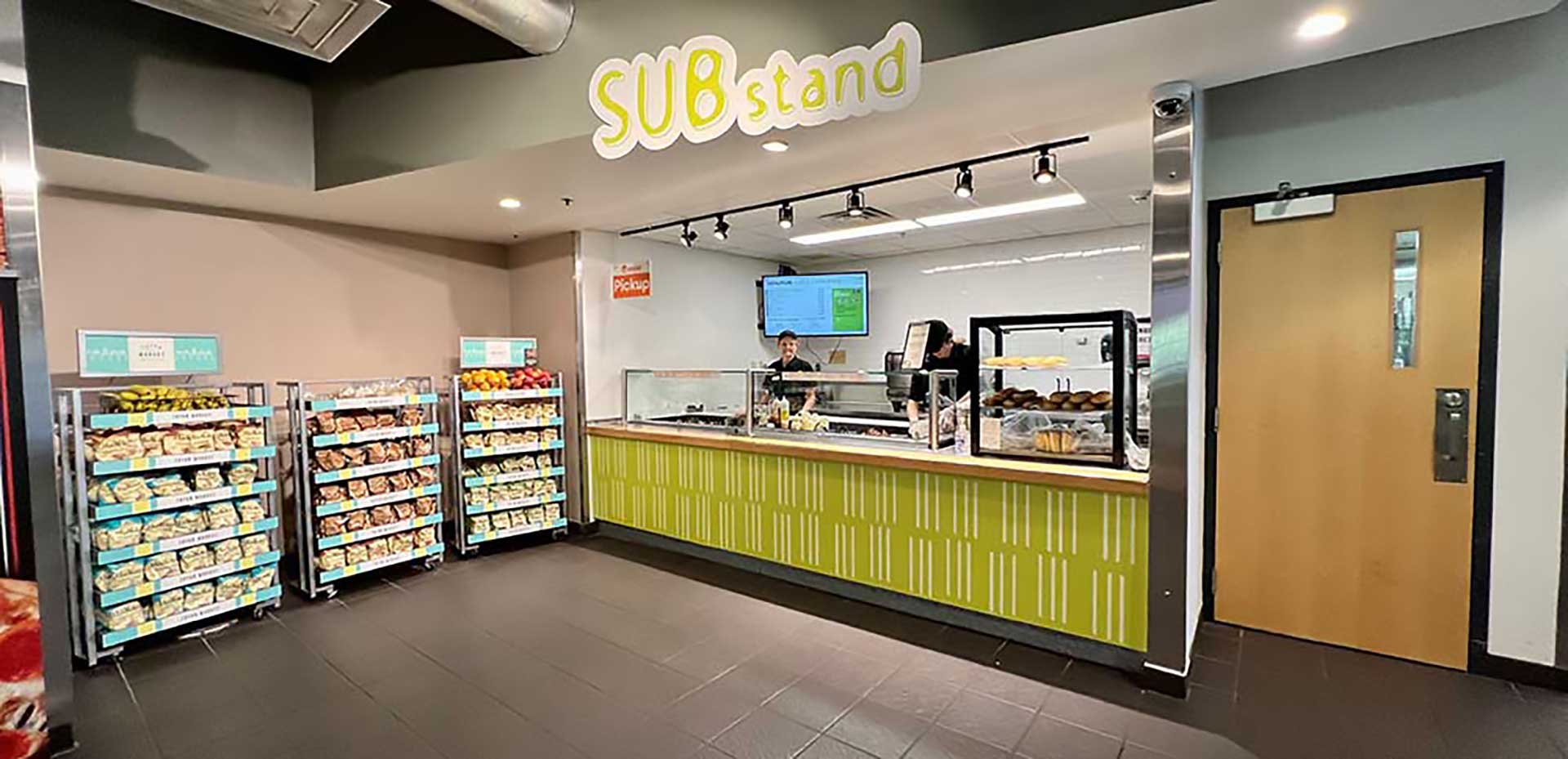 Overview shot of Sub Stand shop